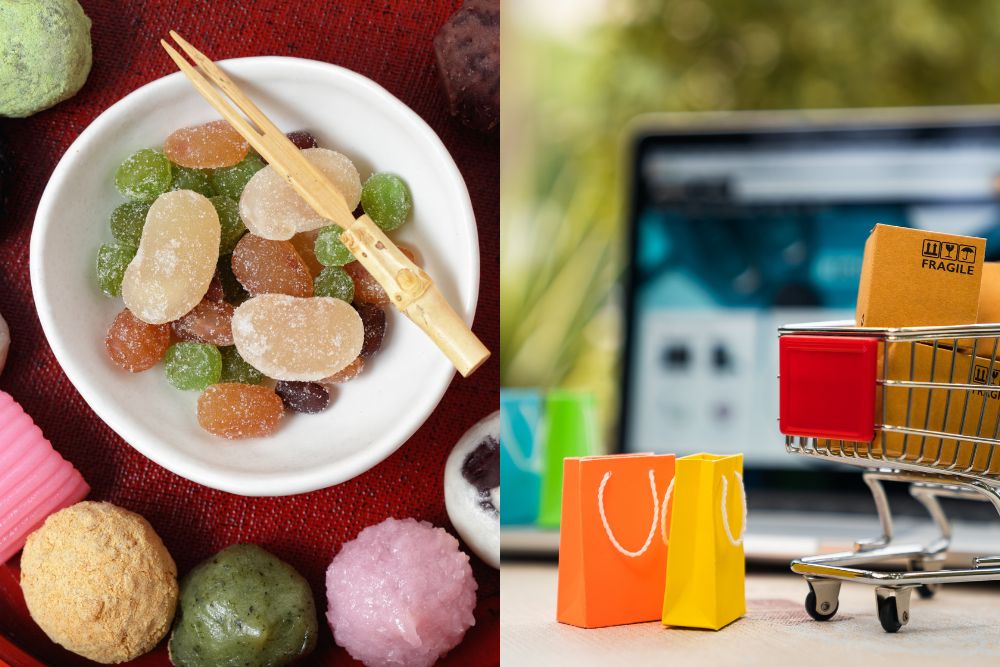 wagashi and online shopping
